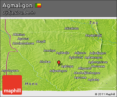 Physical Panoramic Map of Agmaligon