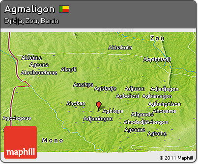 Physical Panoramic Map of Agmaligon