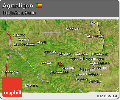 Satellite Panoramic Map of Agmaligon