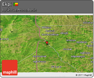 Satellite Panoramic Map of Ekpi