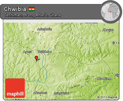 Physical 3D Map of Chwibia