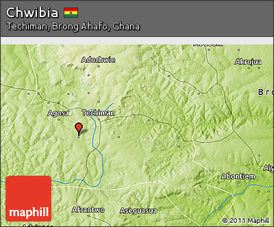 Physical 3D Map of Chwibia