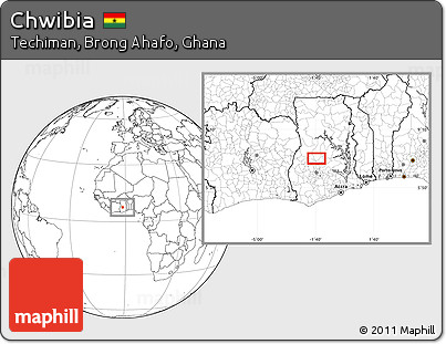 Blank Location Map of Chwibia