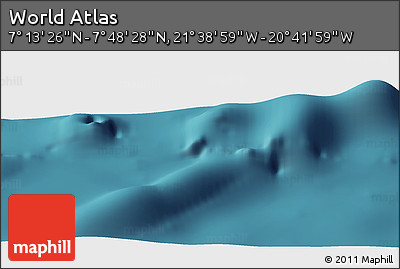 Satellite Panoramic Map of the Area around 7° 30' 57" N, 21° 10' 29" W