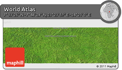 Satellite Panoramic Map of the Area around 7° 30' 57" N, 23° 52' 30" E