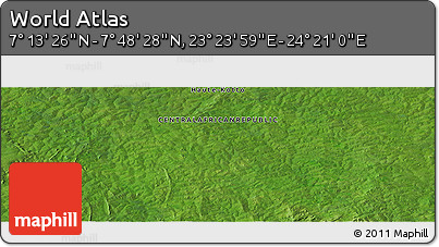Satellite Panoramic Map of the Area around 7° 30' 57" N, 23° 52' 30" E