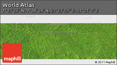 Satellite Panoramic Map of the Area around 7° 30' 57" N, 23° 52' 30" E
