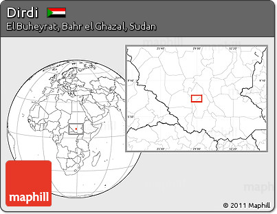Blank Location Map of Dirdi