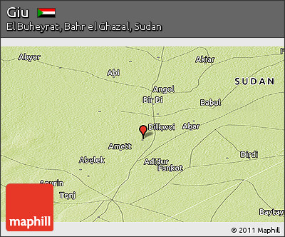 Physical Panoramic Map of Giu