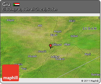 Satellite Panoramic Map of Giu