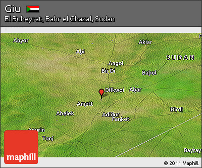 Satellite Panoramic Map of Giu