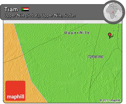 Political 3D Map of Tiam