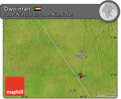 Satellite Map of Dwoinran