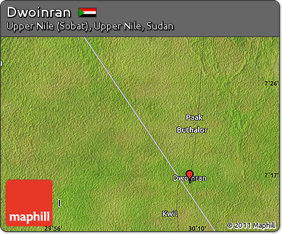 Satellite Map of Dwoinran