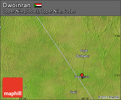 Satellite Map of Dwoinran
