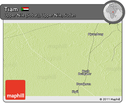 Physical Panoramic Map of Tiam