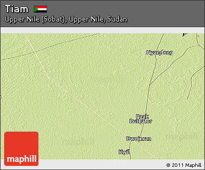 Physical Panoramic Map of Tiam