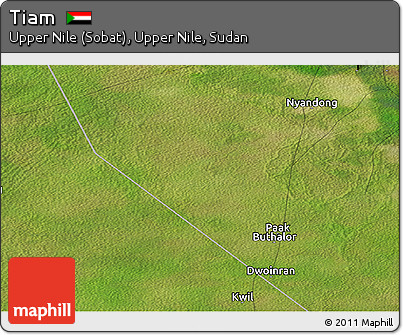 Satellite Panoramic Map of Tiam