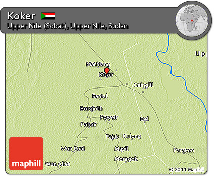 Physical 3D Map of Koker