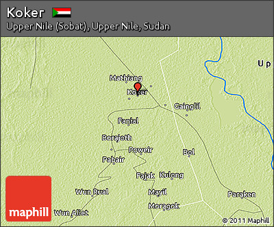 Physical 3D Map of Koker