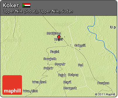 Physical 3D Map of Koker