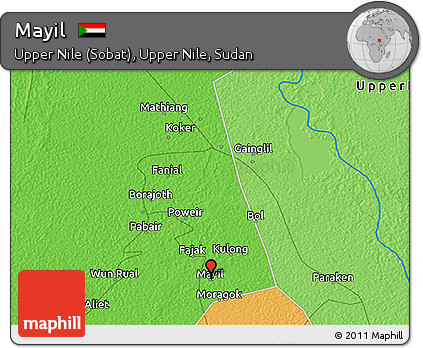 Political 3D Map of Mayil