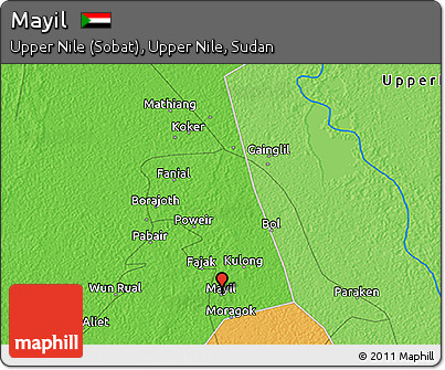 Political 3D Map of Mayil