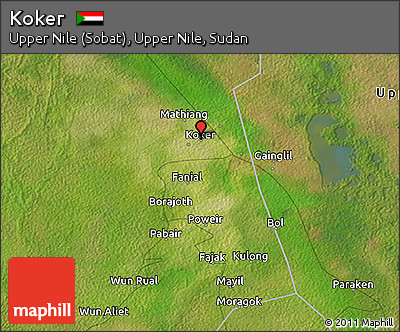Satellite 3D Map of Koker