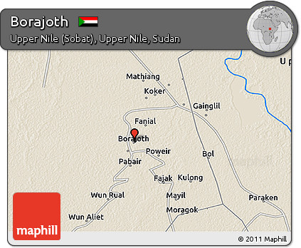 Shaded Relief 3D Map of Borajoth