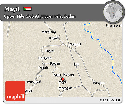 Shaded Relief 3D Map of Mayil
