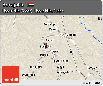 Shaded Relief 3D Map of Borajoth