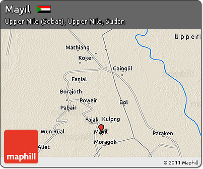 Shaded Relief 3D Map of Mayil