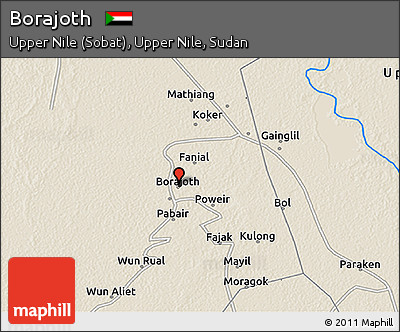 Shaded Relief 3D Map of Borajoth