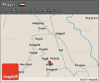 Shaded Relief 3D Map of Mayil