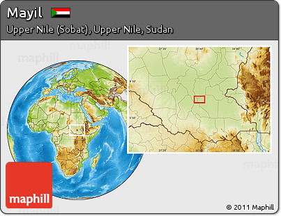 Physical Location Map of Mayil