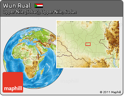 Physical Location Map of Wun Rual