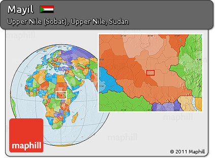 Political Location Map of Mayil
