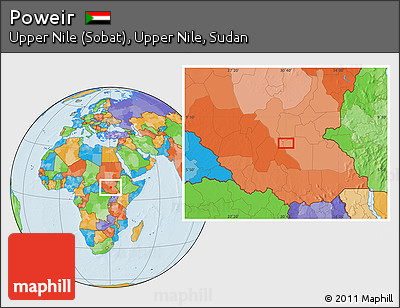 Political Location Map of Poweir
