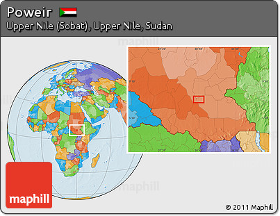 Political Location Map of Poweir