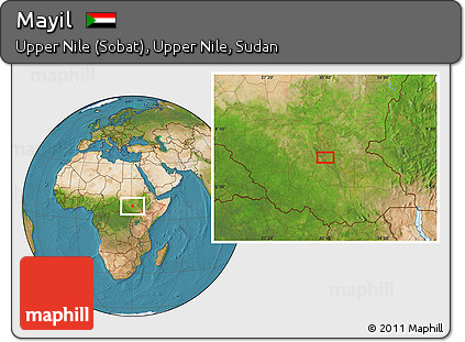 Satellite Location Map of Mayil