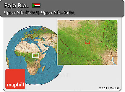 Satellite Location Map of Paja Rial