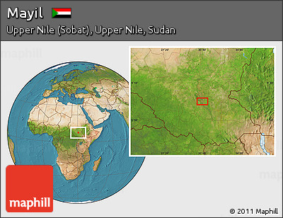 Satellite Location Map of Mayil