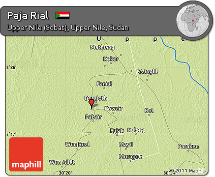 Physical Map of Paja Rial