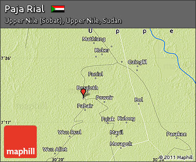 Physical Map of Paja Rial