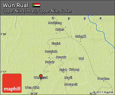 Physical Map of Wun Rual