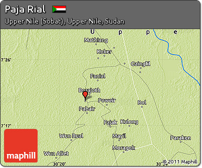 Physical Map of Paja Rial