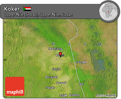 Satellite Map of Koker