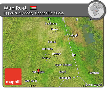 Satellite Map of Wun Rual