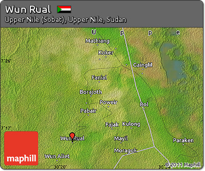 Satellite Map of Wun Rual