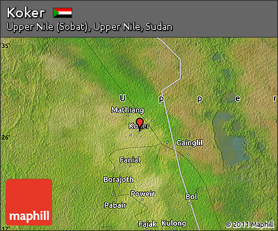 Satellite Map of Koker